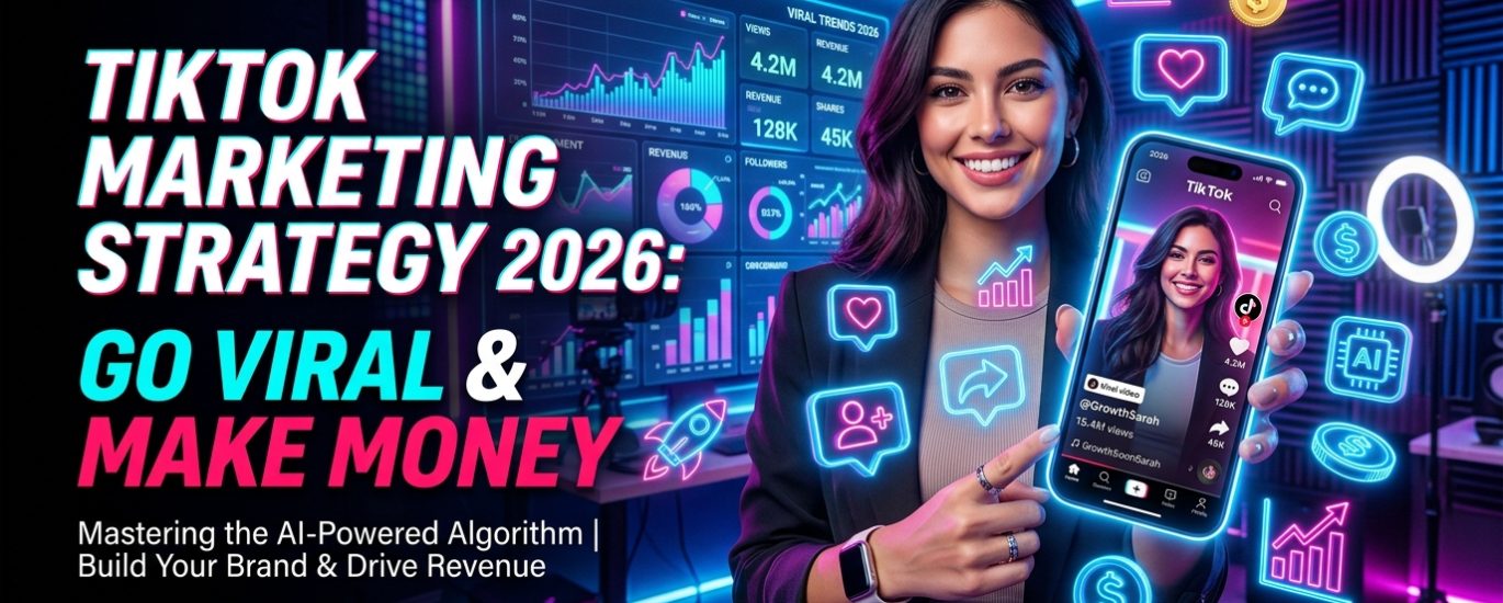 TikTok marketing strategy 2026, TikTok marketing tips, TikTok viral strategy, how to go viral on TikTok, TikTok growth hacks, TikTok business marketing, TikTok algorithm 2026, TikTok monetization, TikTok marketing for beginners, TikTok SEO
