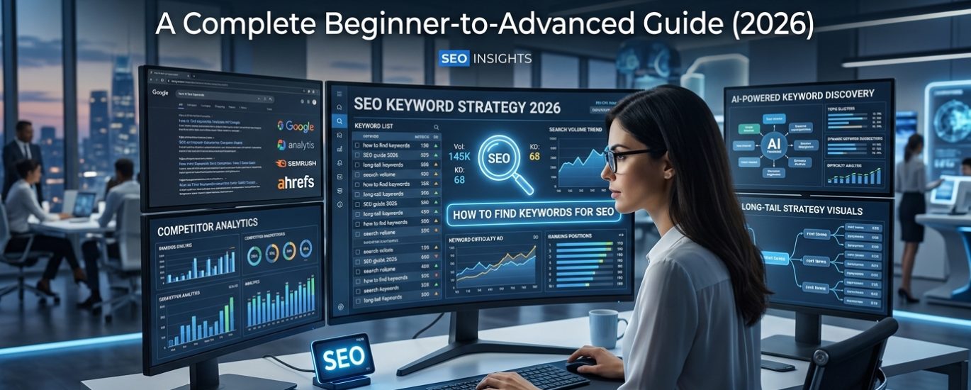 seo keyword research, how to find keywords for seo, keyword research guide 2026, seo keywords, keyword research tools, free keyword research tools, google keyword planner
